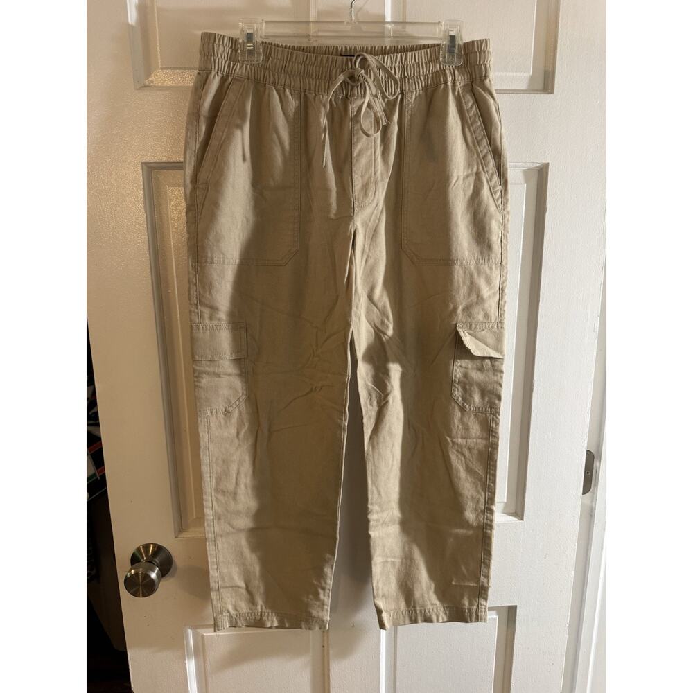 NWT $89 J.Crew Linen Blend Capri Pants Size 8